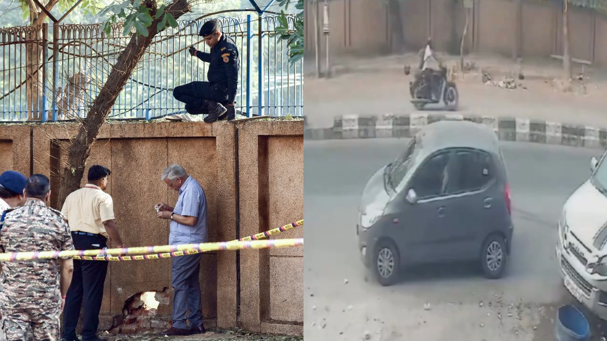 Delhi Blast: CCTV Captures Two-Wheeler Passing Moments Before Suspected ...