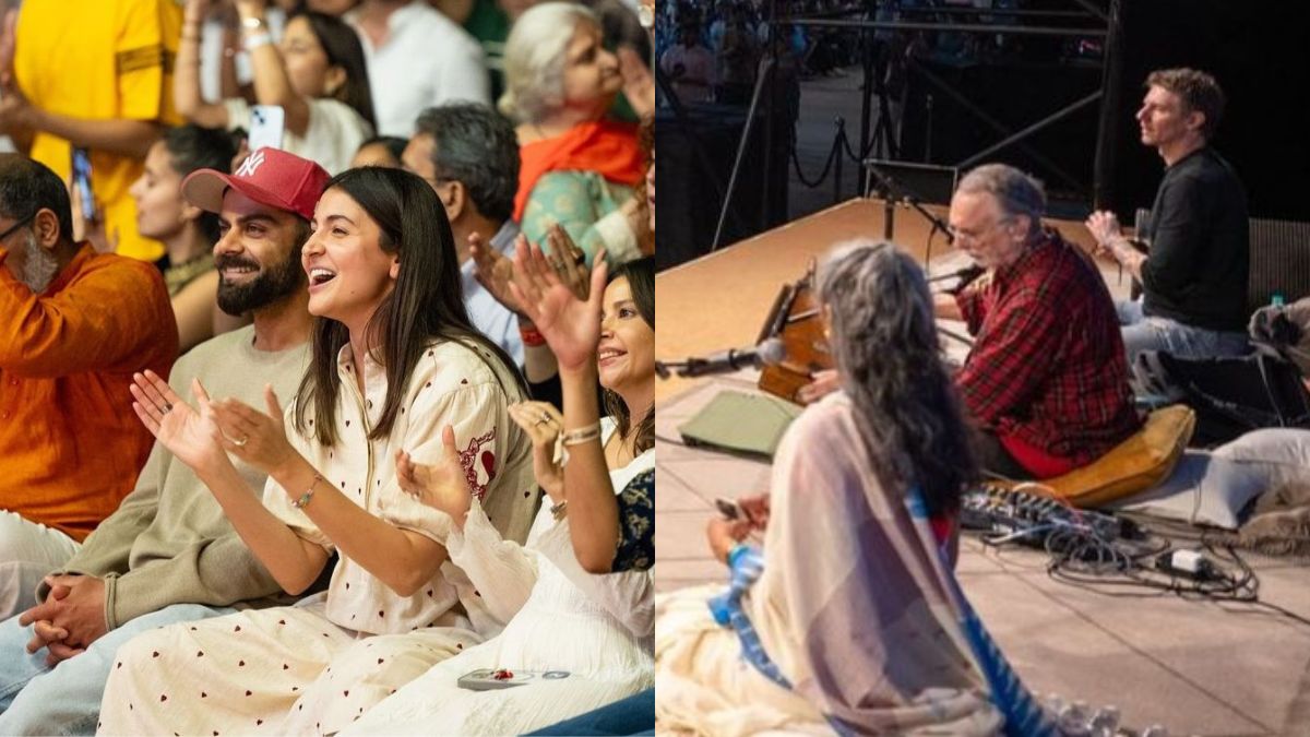 virat-kohli-spotted-at-krishna-das-kirtan-with-wife-anushka-sharma-in-mumbai-ahead-of-2nd-test-against-new-zealand-video-goes-viral-watch