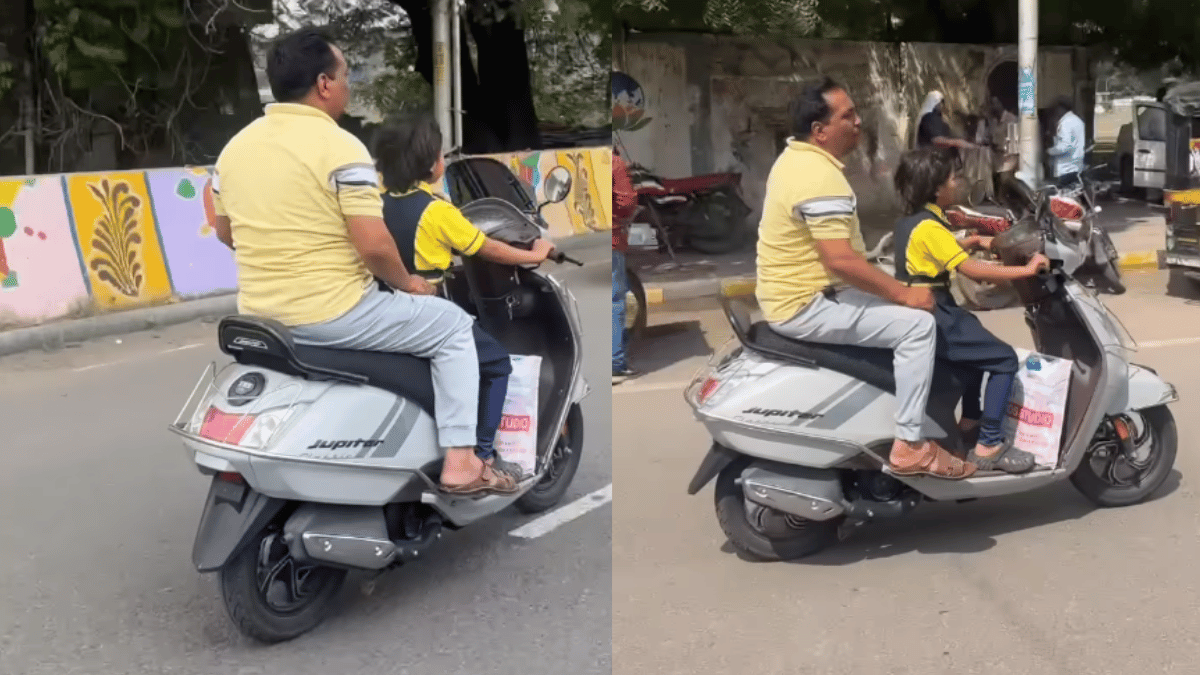 viral-video-of-little-schoolgirl-driving-scooter-with-her-father-sitting-at-back-splits-internet-watch