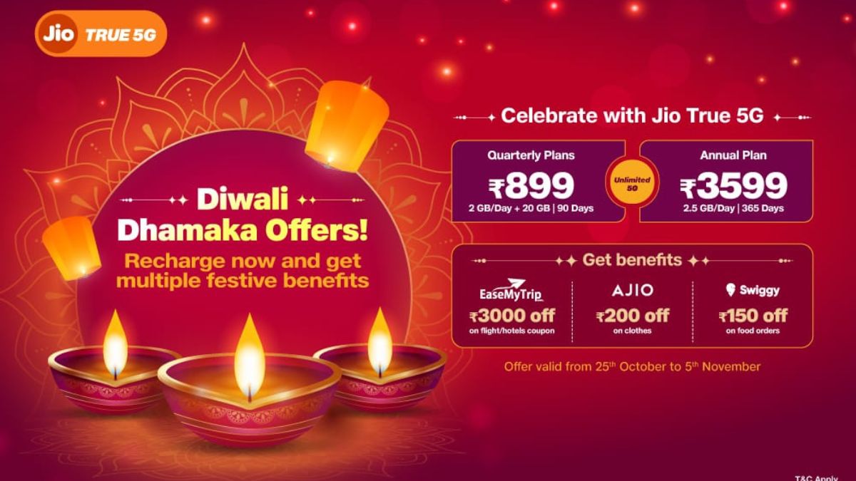 Reliance Jio Diwali Dhamaka Offer: Recharge Your Number And Get Free Reliance Jio Diwali Dhamaka Offer: Recharge Your Number And Get Free
