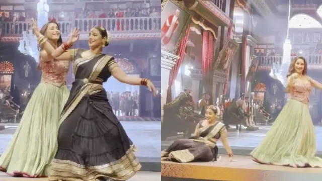 vidya-balan-falls-on-stage-while-dancing-ami-je-tomar-3-0-with-madhuri-dixit-handles-it-with-grace-watch