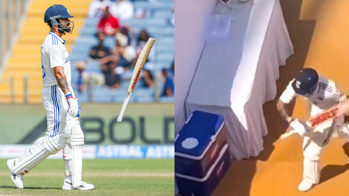 IND vs NZ 2nd Test Virat Kohli Loses Cool After His Dismissal In 2nd