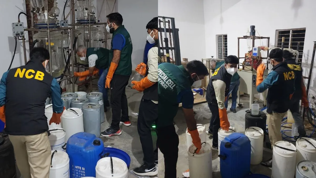 meth-lab-delhi-busted-ncr-greater-noida-mexico-cartel-cjng-narcotics-control-burea-delhi-police-tihar-warden-arrest-latest-news