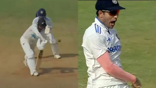 ind-vs-nz-3rd-test-shubman-gills-reaction-goes-viral-after-washington-sundar-leaves-devon-conway-clueless-with-peachy-delivery-watch