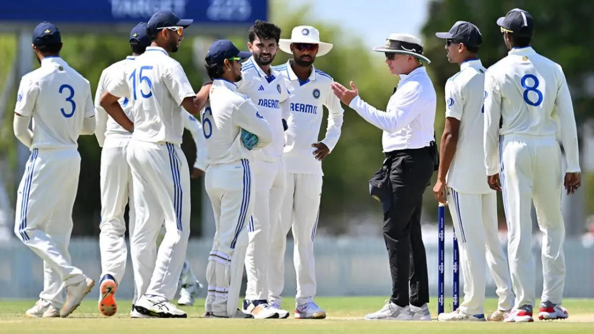 ind-a-vs-aus-a-india-a-accused-of-balltampering-during-defeat-in-1st-unofficial-test-ishan-kishan-reported-for-dissent