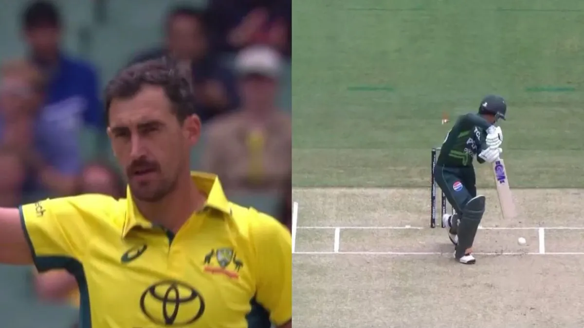 aus-vs-pak-mitchell-starc-derails-pakistan-castle-saim-ayub-with-masterful-delivery-achieves-milestone-on-home-soil-watch