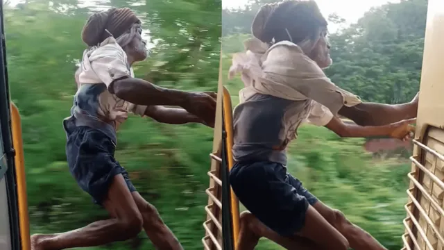 elderly-man-performs-life-threatening-stunts-near-speeding-train-door-internet-says-cat-with-9-lives-viral-video