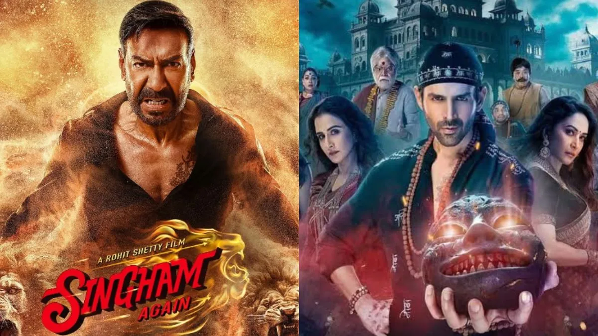 singham-again-vs-bhool-bhulaiyaa-3-box-office-collection-day-7-ajay-devgn-movie-slows-down-as-kartik-aaryan-horror-comedy-takes-the-lead