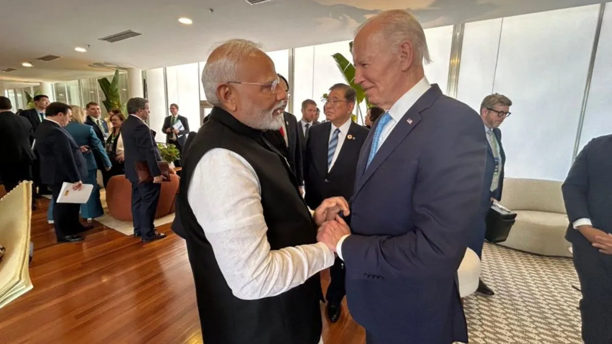 G20 Summit PM Modi Meets Biden, UN Chief Guterres In Rio de Janeiro