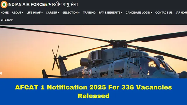 afcat-1-notification-2025-for-336-vacancies-released-at-afcat-cdac-in-check-vacancy-details-here