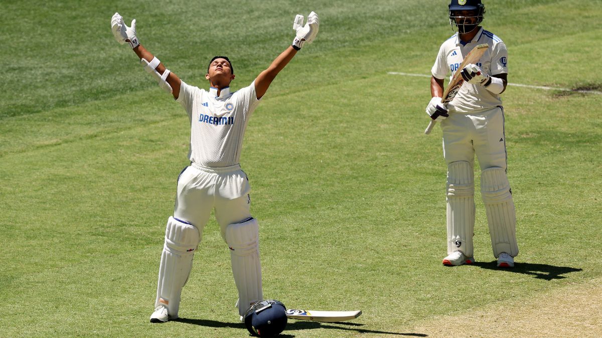 IND vs AUS 1st Test Yashasvi Jaiswal Smashes Historic Test Hundred In