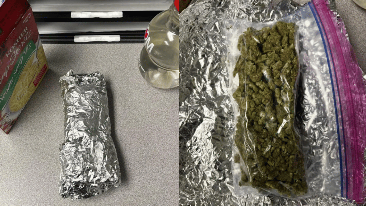 Woman finds marijuana in Uber Eats delivery. (Source: Washington Township Police Department)
