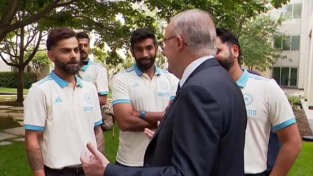 virat-kohli-indian-national-cricket-team-meets-australian-pm-kohli-banter-with-anthony-albanese-video-bgt-perth-test
