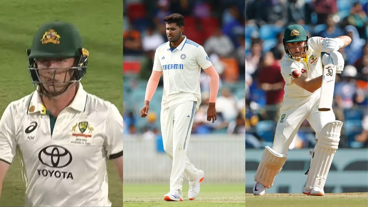 india-national-cricket-team-vs-australia-national-cricket-team-match-scorecard-harshit-rana-nathan-mcsweeney-sledging-marnus-labuschagne-adelaide-test