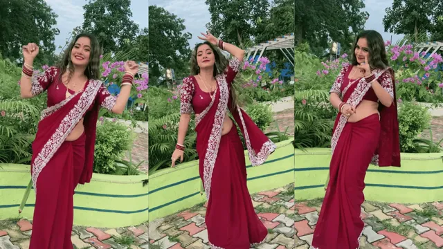 trisha-kar-madhu-new-viral-video-sensational-actress-leaves-fans-drooling-with-saree-look-dances-on-bhojpuri-song-after-mms-leak-controversy