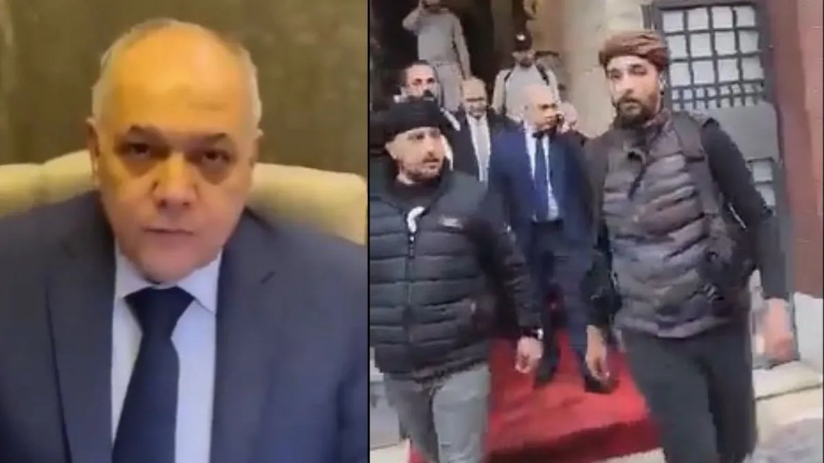 Syria Video Shows PM Mohammad Ghazi AlJalali Being Escorted By Armed