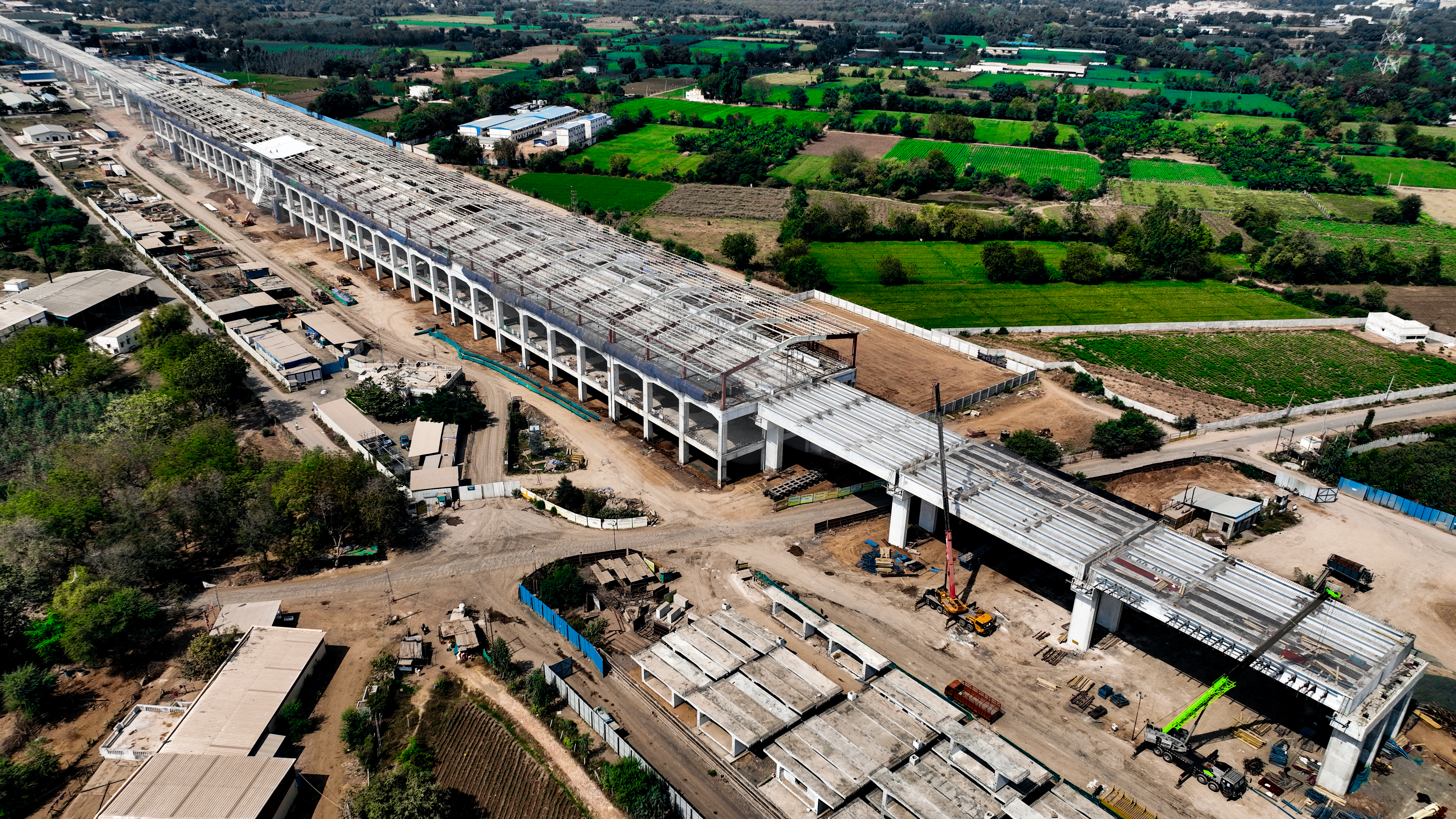 Under construction Anand Bullet Train Station