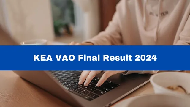 KEA VAO Final Result 2024 Released At cetonline.karnataka.gov.in; Here ...