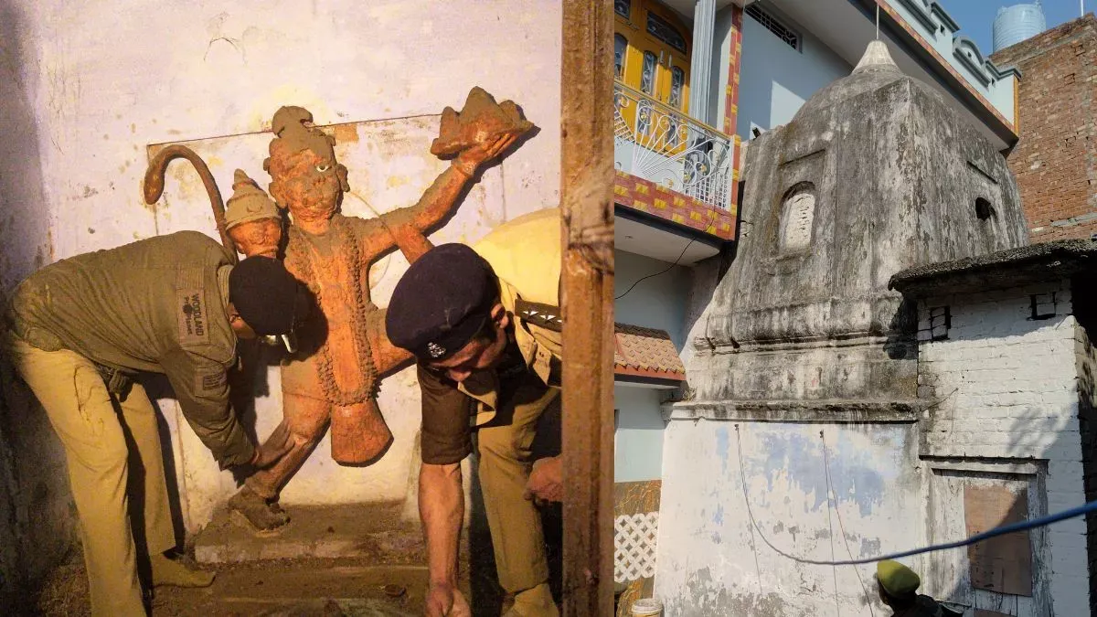 संभल की जामा मस्जिद के पास अतिक्रमण विरोधी अभियान के दौरान मिला शिव मंदिर;  डीएम ने जीर्णोद्धार का आश्वासन दिया