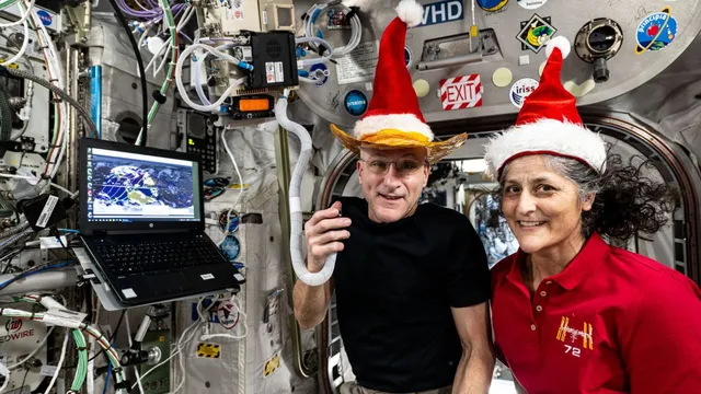 sunita-williams-don-pettit-in-christmas-spirit-on-nasa-international-space-station-another-day-another-sleigh
