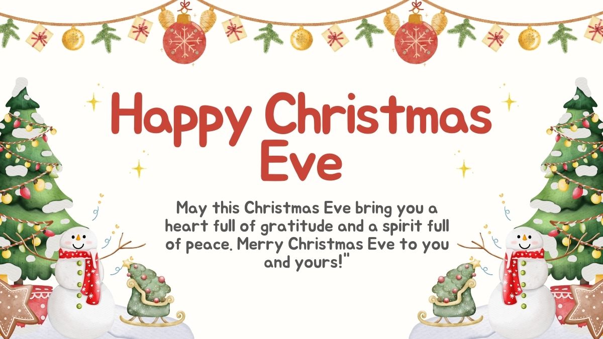 Happy Christmas Eve 2024 Best Wishes, Heartfelt Messages, Lovely