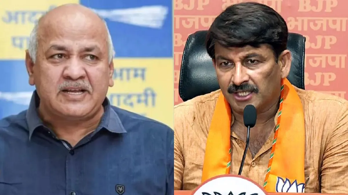 Delhi Assembly Election 2025 Manish Sisodia, Manoj Tiwari Spar Over