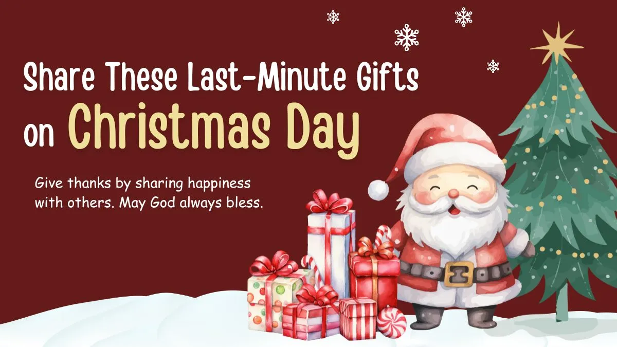 Happy Merry Christmas 2024 Last Minutes Gift Ideas To Exchange With