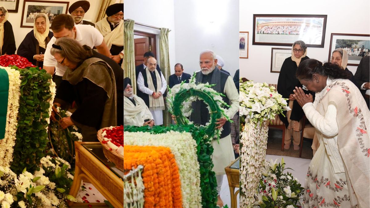 LIVE: PM Modi, Prez Murmu, Other Leaders Bid Farewell To Manmohan Singh; Last Rites Tomorrow With Full State Honours