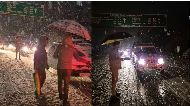 himachal-weather-how-police-cleared-1000-vehicle-jam-amid-heavy-snowfall-in-kullu-manali-watch