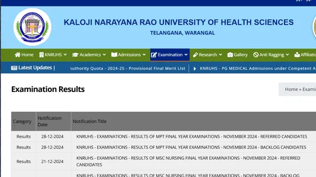 knruhs-telangana-neet-pg-counselling-2024-final-merit-list-released-at-knruhs-telangana-gov-in