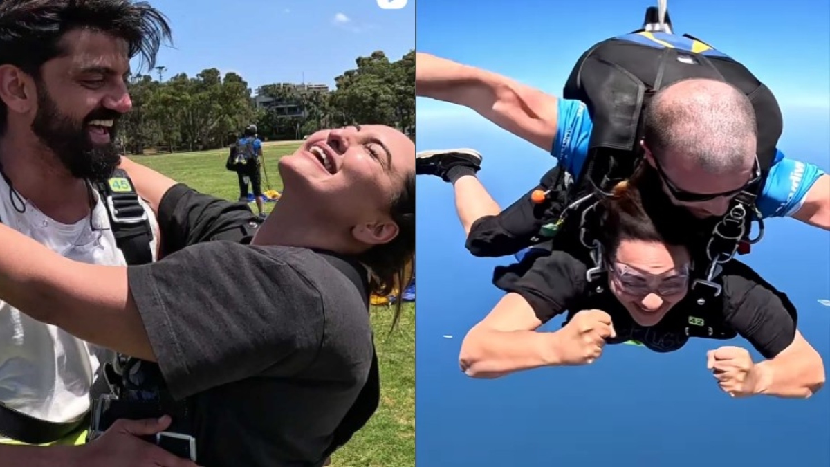 sonakshi-sinha-and-zaheer-iqbal-play-rock-paper-scissor-during-skydiving-mark-two-years-of-engagement-in-sky