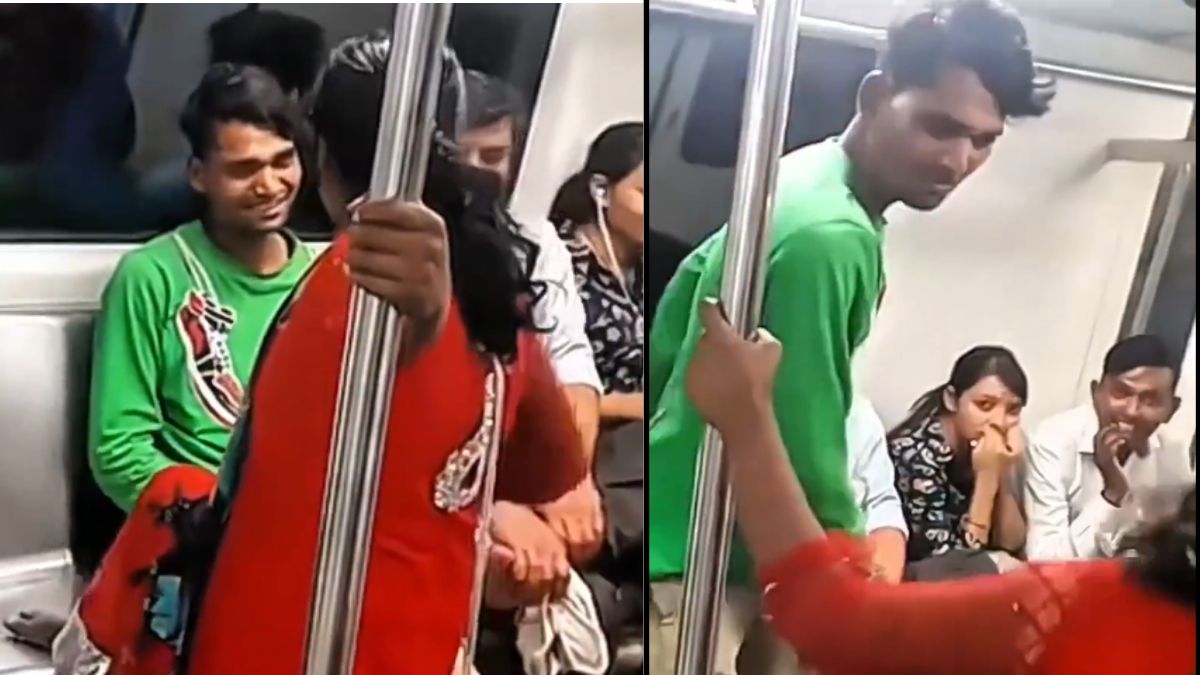 delhi-metro-kalesh-seat-dispute-intensifies-between-woman-and-man-viral-video-leaves-netizens-reacting