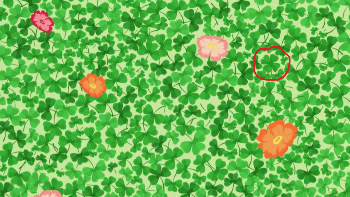 Spot the four-leaf clover in under 15 seconds. (Source: Bookmakers.co.uk)