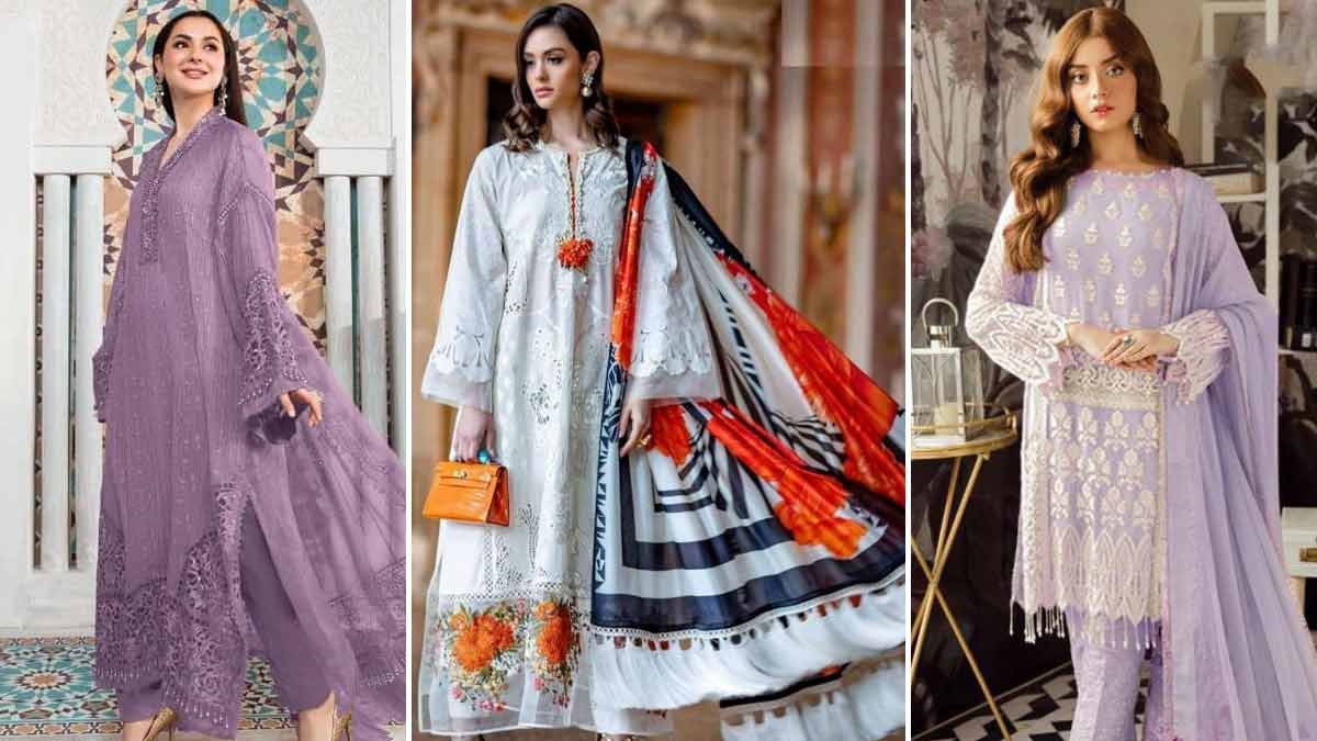 BIBA Women's White & Blue Cotton Straight Kurta Salwar Suit Set : Amazon.in:  Fashion