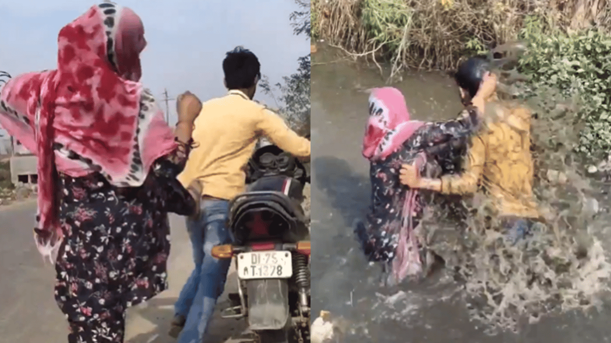 viral-video-couple-ugly-fight-ends-up-in-drain-netizens-are-too-stunned-to-speak