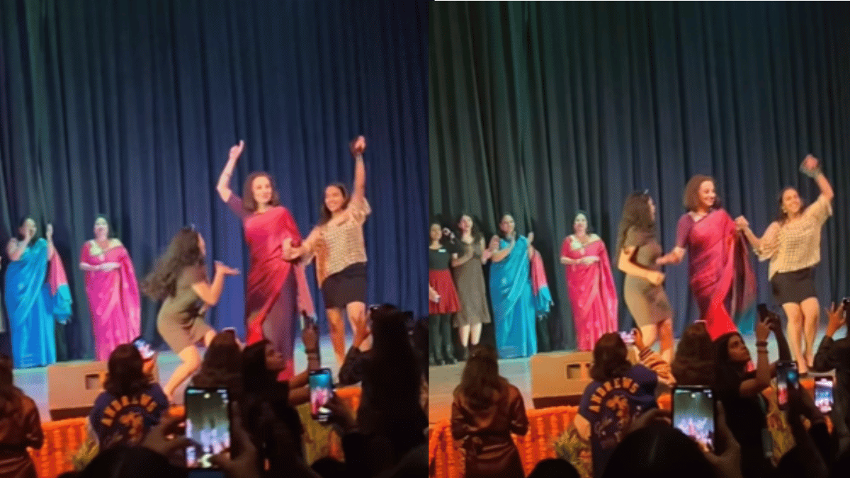 gargi-college-principal-steals-show-at-delhi-university-fest-with-her-ramp-walk-and-dance-viral-video