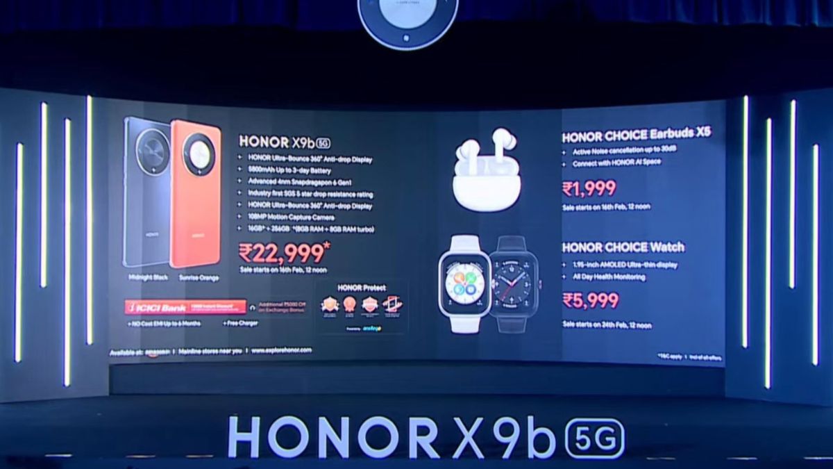 Honor X9b, Choice Earbuds X5, Choice Smartwatch Launched In India: Check  Price, Specifications
