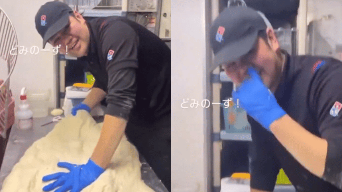 dominos-japan-embarrassed-after-staff-video-of-picking-nose-and-wiping-on-dough-goes-viral-pizza-giant-apologises