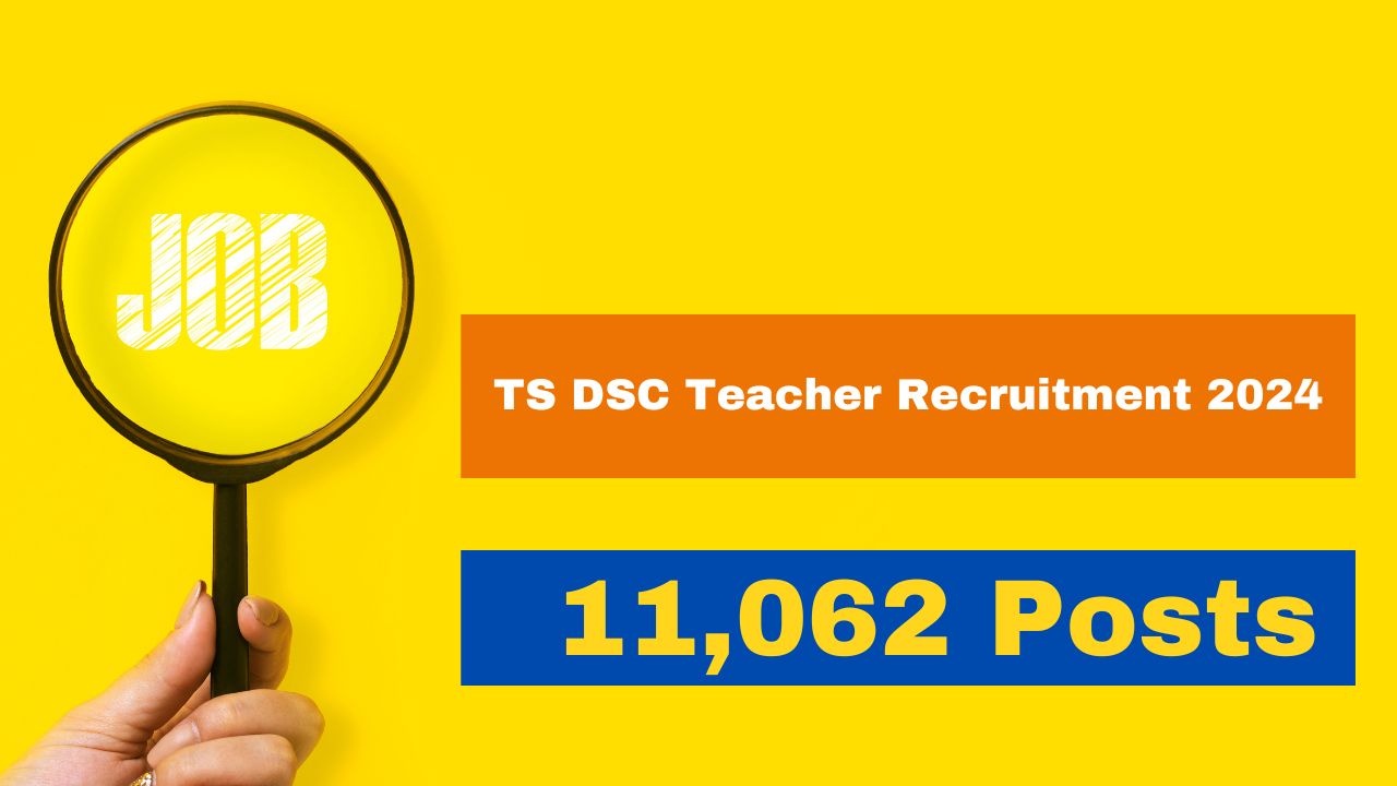 TS DSC Teacher Recruitment 2024 Initial Notification For 5,089 Posts