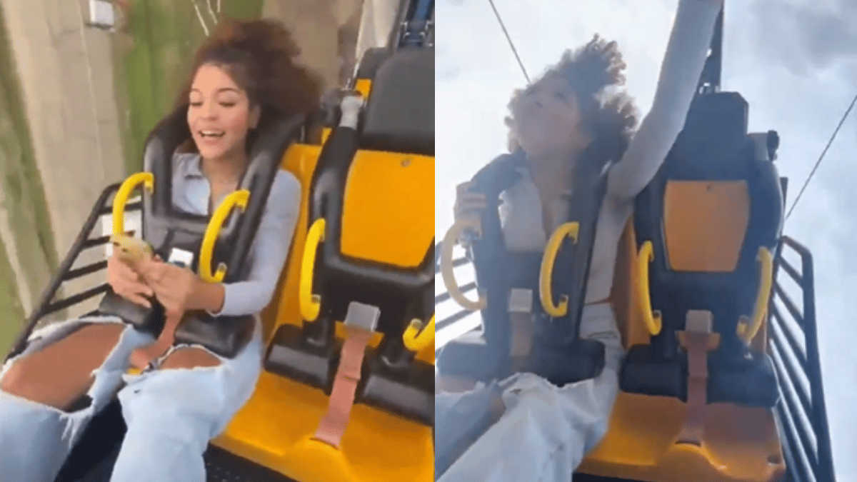 places-to-not-use-phone-101-woman-loses-mobile-phone-while-using-it-on-rollercoaster-viral-video