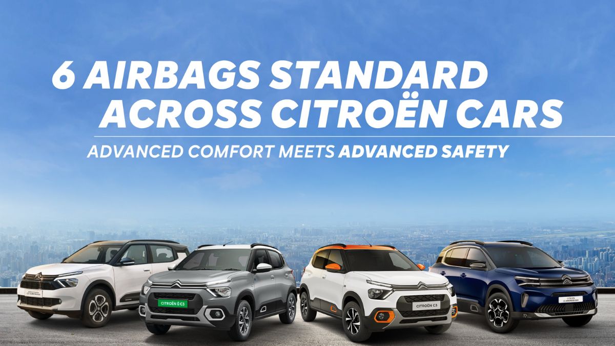 Citroen India Announces 6 Airbags As Standard Across All Models From