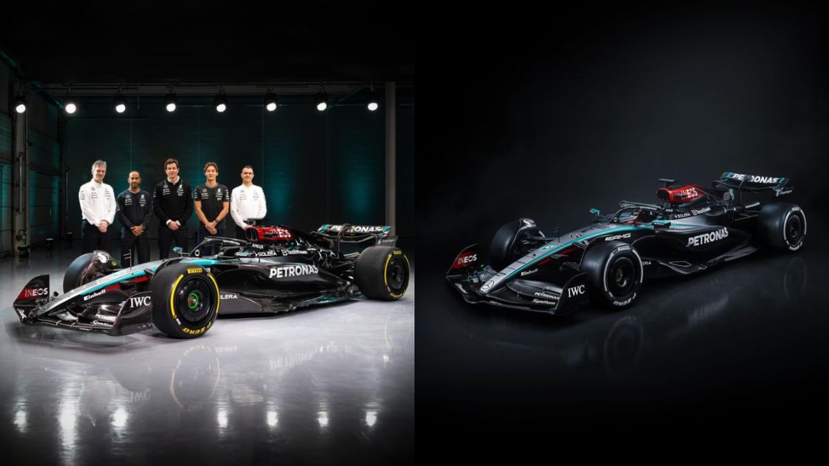 Mercedes AMG Petronas Showcases Its F1 Car Livery Ahead Of 2024 Season