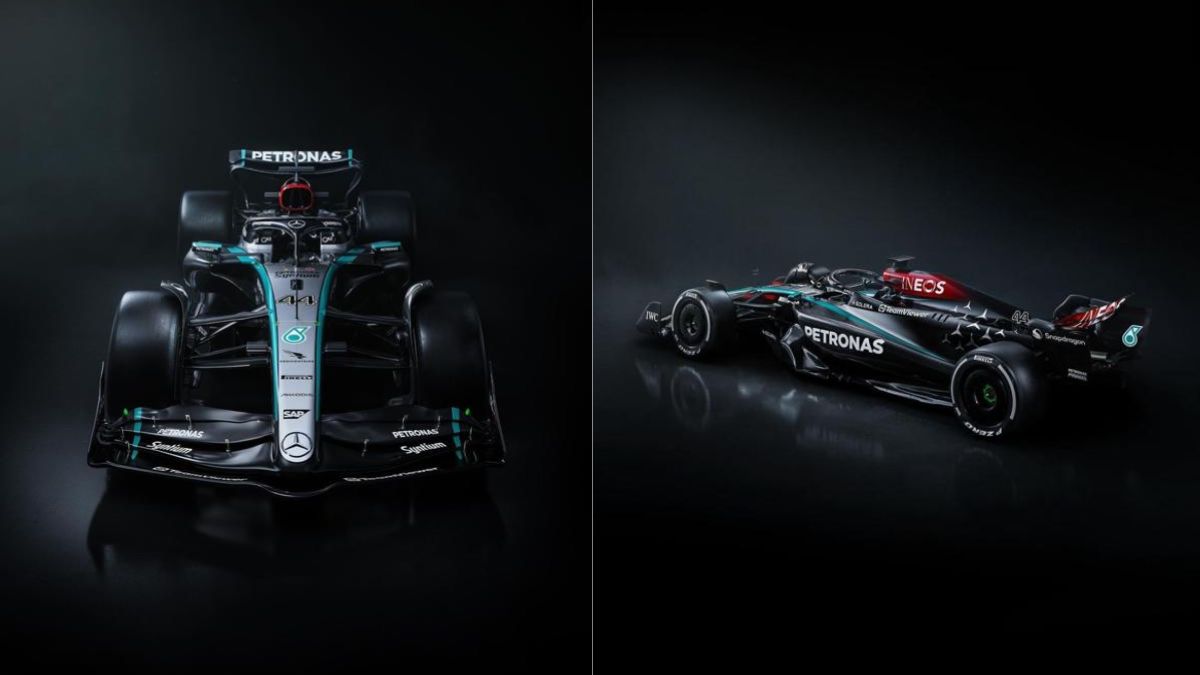 Mercedes AMG Petronas Showcases Its F1 Car Livery Ahead Of 2024 Season