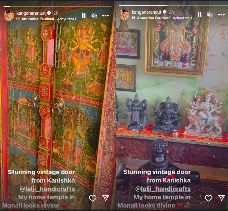 Kangana Ranaut's Manali Home Temple Exudes Royalty; Actor Shares Video On  Instagram