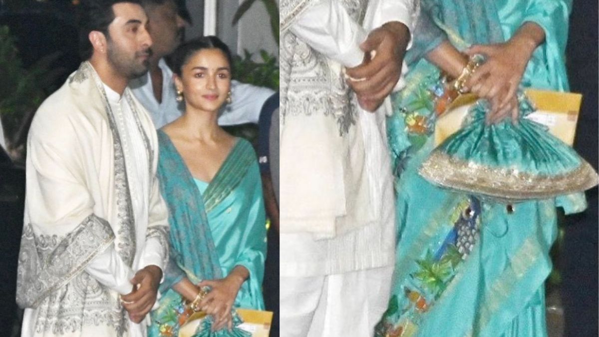 Alia Bhatt Wears Ramayan-Inspired Saree At Ayodhya Ram Mandir Pran ...