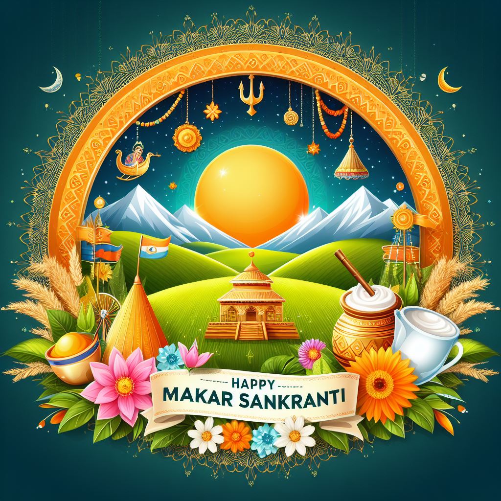Makar Sankranti 2024 Wishes, Images Download And Share AIGenerated