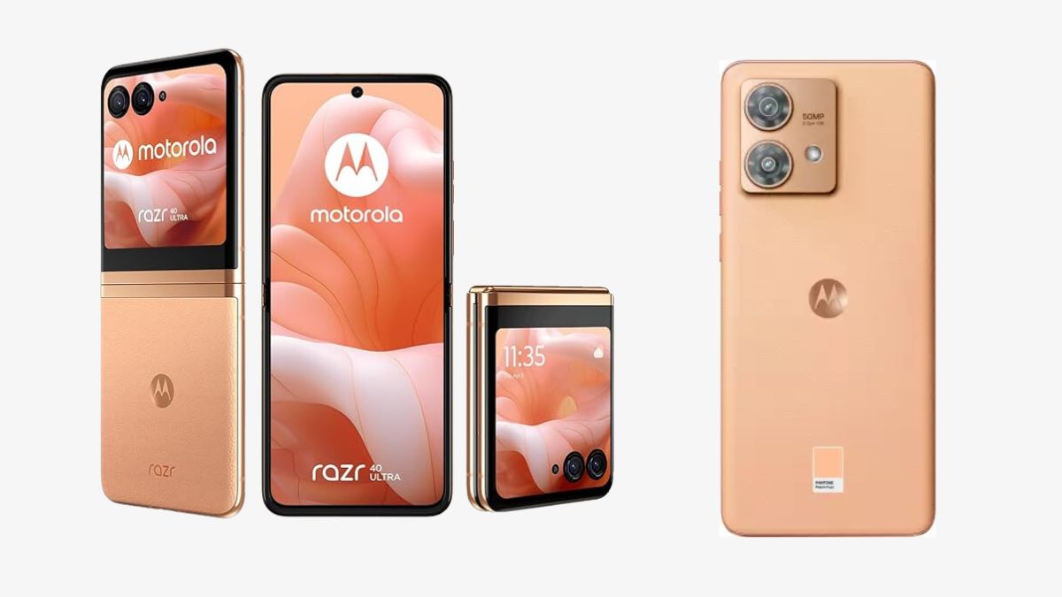 Motorola Razr 40 Ultra, Edge 40 Neo New Colour: Peach Fuzz Shade