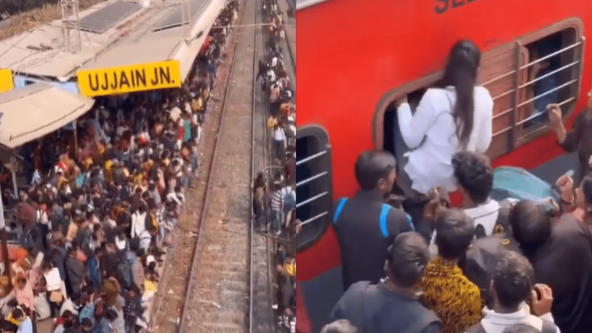 viral-video-woman-boards-train-via-window-at-crowded-ujjain-railway-station-place-resembles-mela-watch