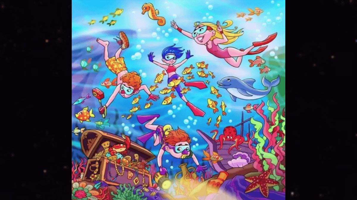 You Must Have A Sharp Vision To Spot The Diver’s Lost Shoe In Under 12 Seconds. (Source: WWW.FRESHERSLIVE.COM)