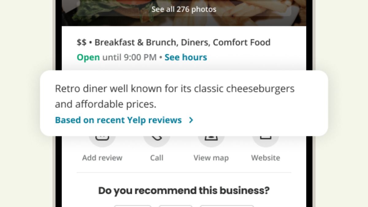 Yelp AI Summaries: What's The Best Dish In This Restaurant? Yelp Will ...